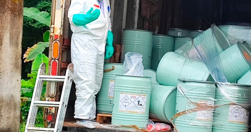 Salud: Alerta máxima en Crucitas por decomiso masivo de cianuro y falta de espacio