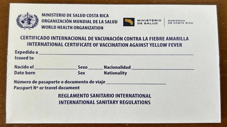 Trámite de fiebre amarilla es 100% digital según Salud