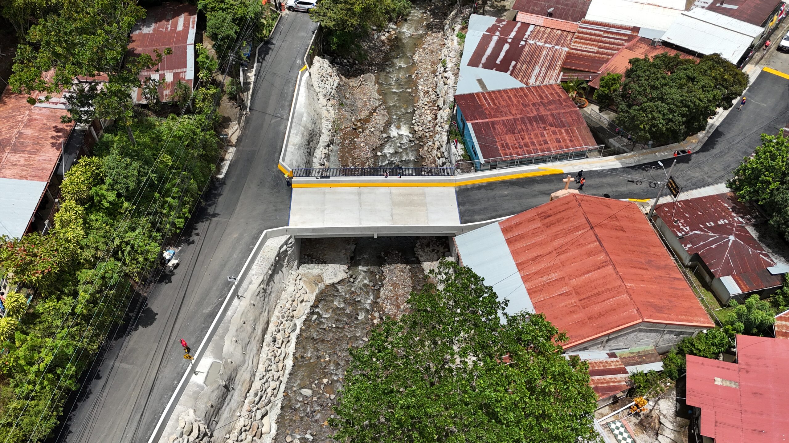 Obra del puente Jorco en Acosta