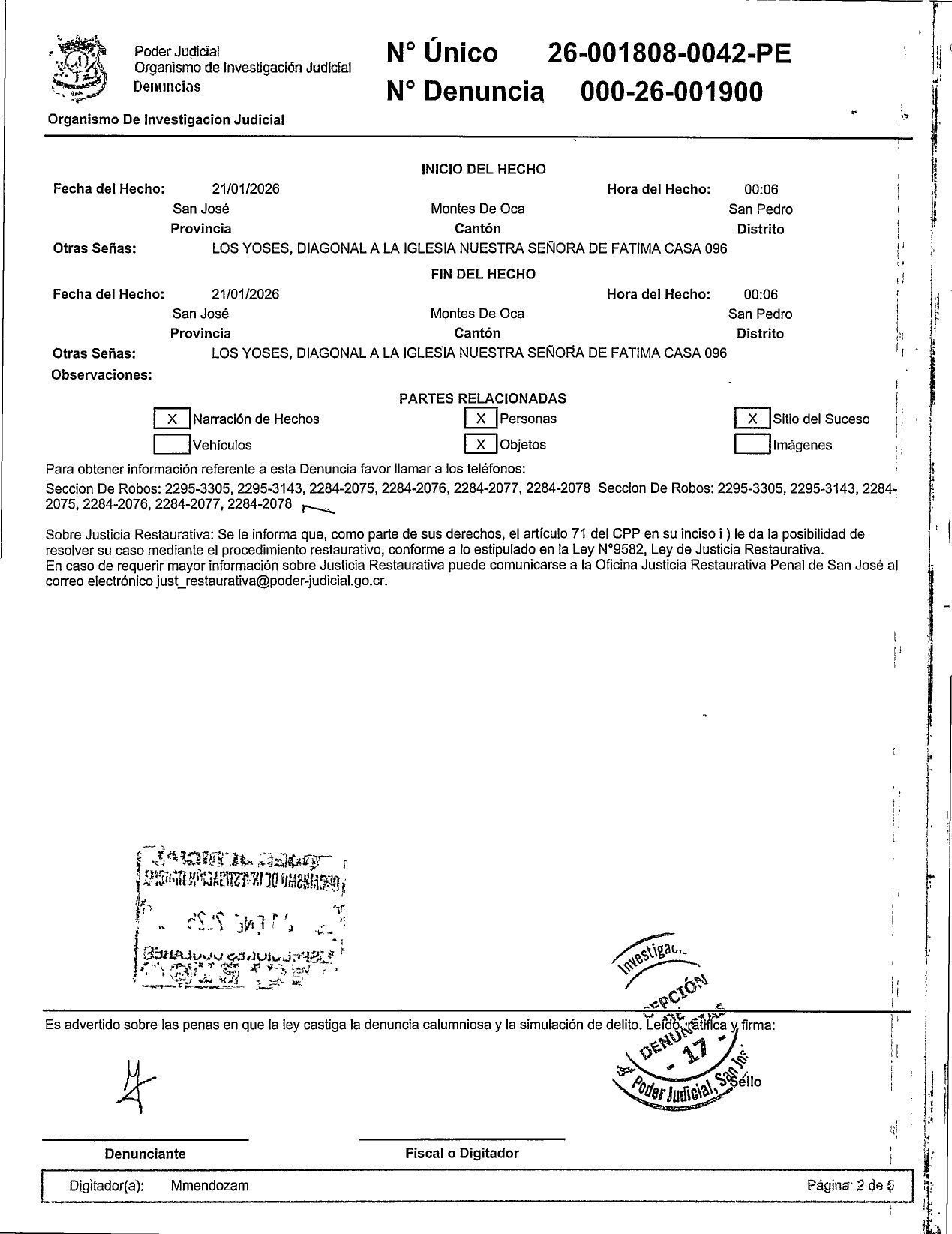 PUSC denuncia robos en su sede central