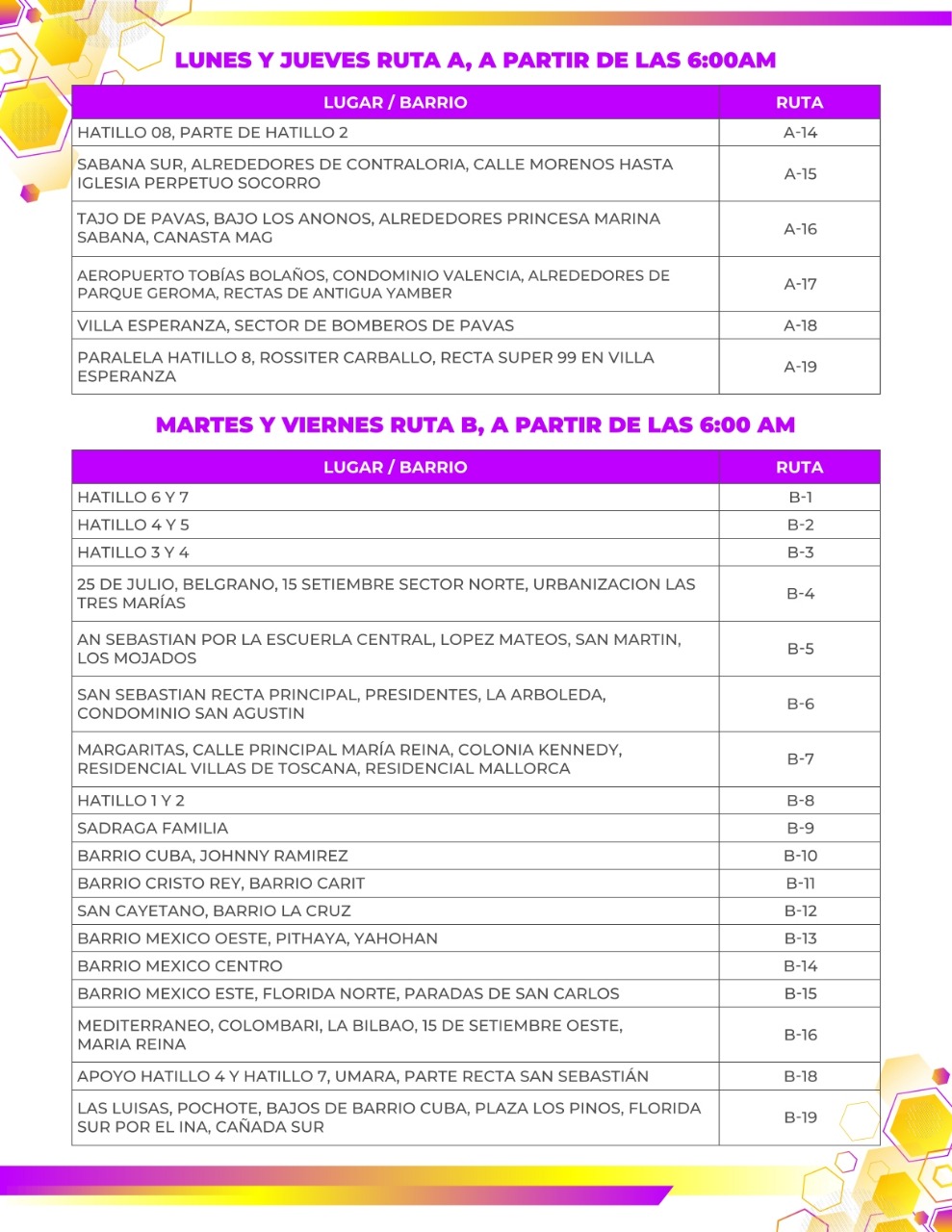 recolección de residuos San José 2025