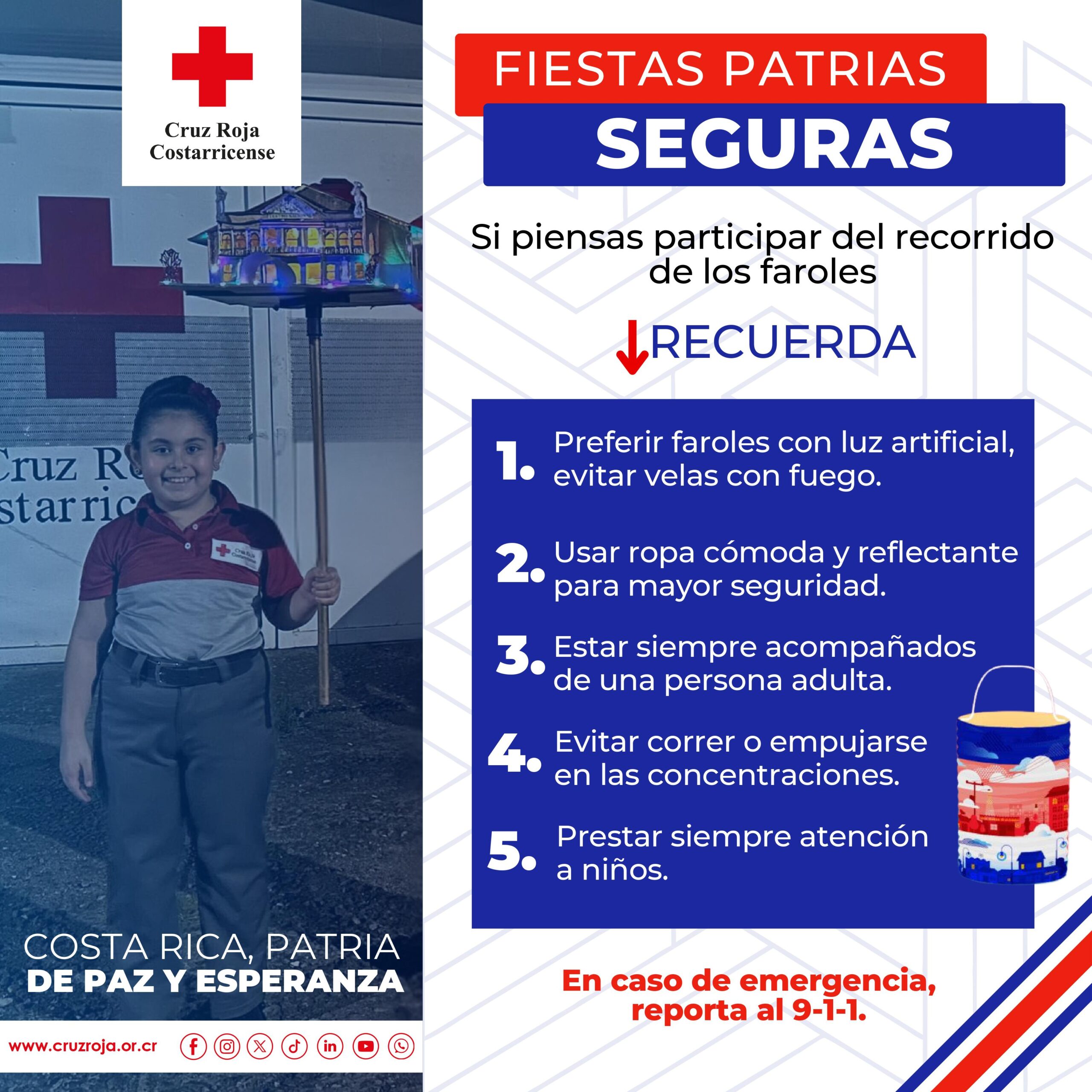 Fiestas patrias seguras Cruz Roja