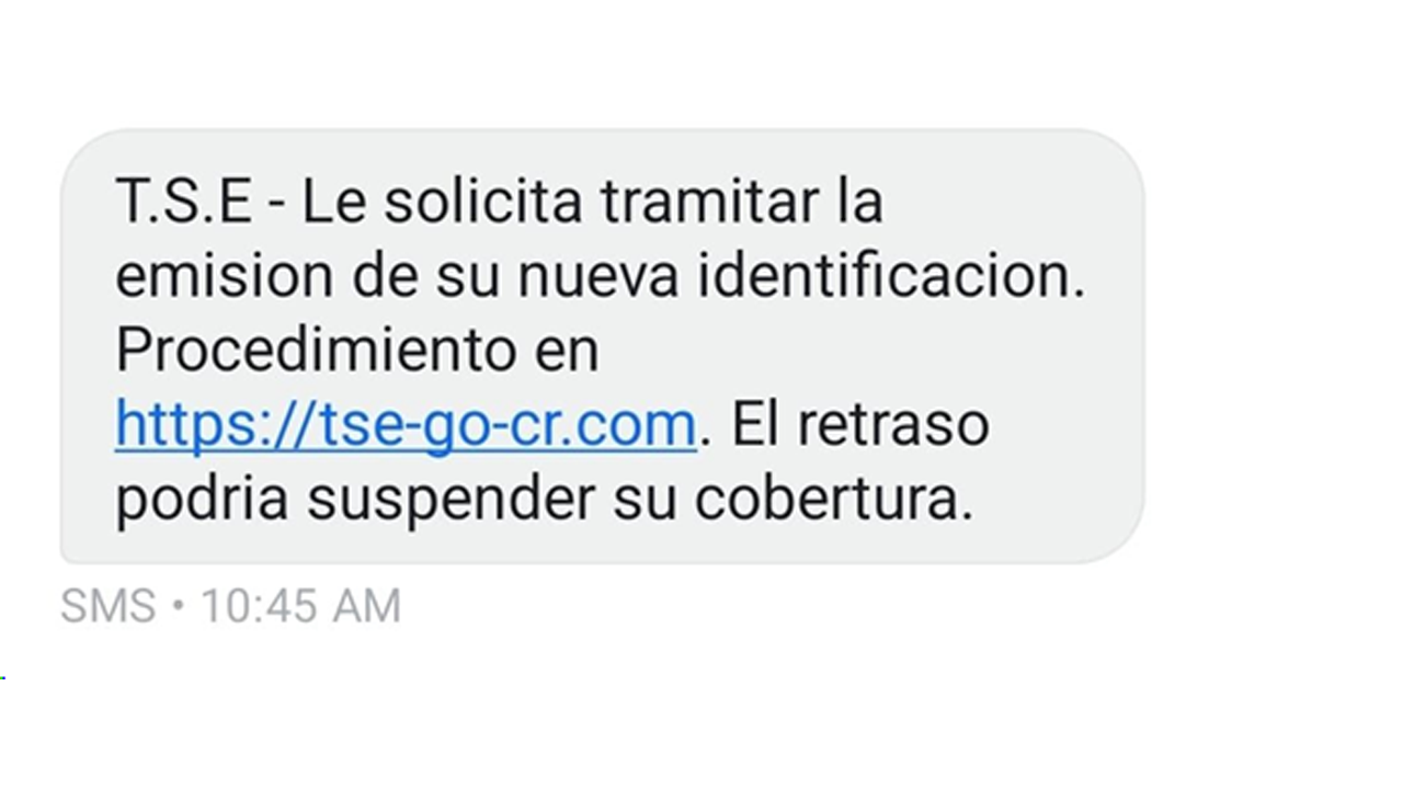 SMS falso TSE: Tribunal advierte sobre mensaje de identificación fraudulento