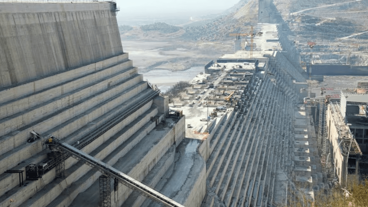 Vista panorámica de la presa del Nilo Azul en Etiopía