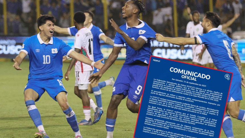 FIFA multa a El Salvador por actos racistas en eliminatoria mundialista.
