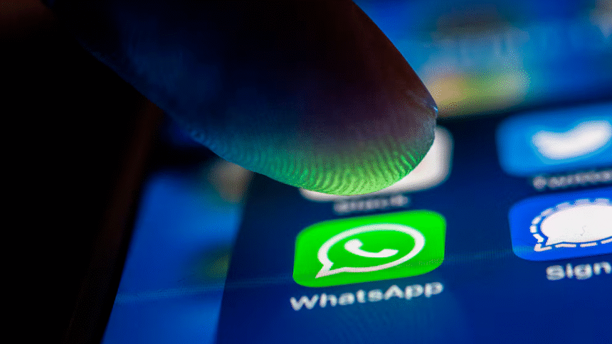 Botón Unirme WhatsApp en pantalla de grupo de audio