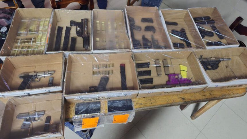 armas, limón 2000, fuerza pública, taller armas, decomiso, municiones, seguridad ciudadana, limón, costa rica, fabricación casera