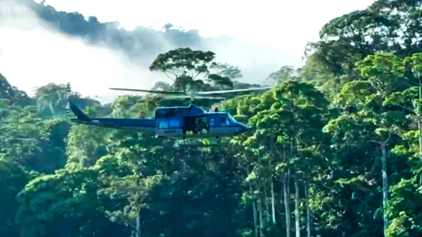 Fuerza Pública inspecciona cerro Conchudita por extracción minera en San Carlos.