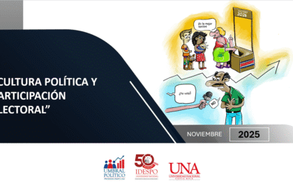 participación electoral en Costa Rica según encuesta UNA 2025