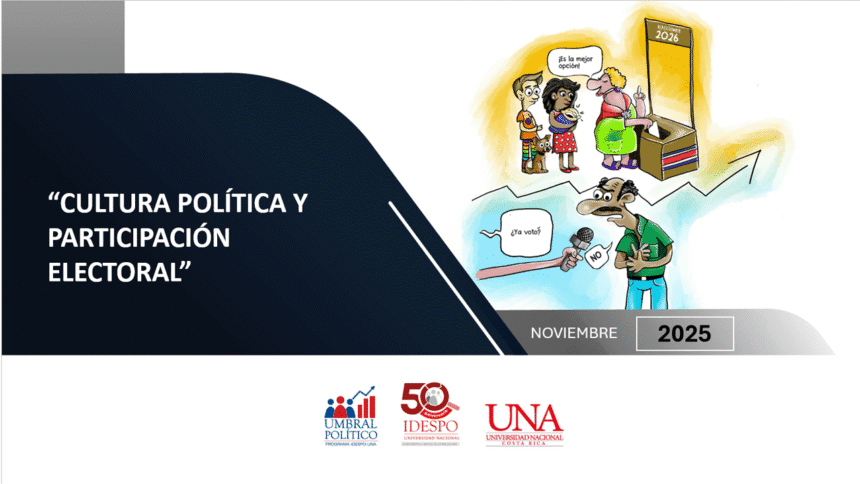 participación electoral en Costa Rica según encuesta UNA 2025