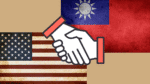 Banderas de Estados Unidos y Taiwán representando su relación bilateral