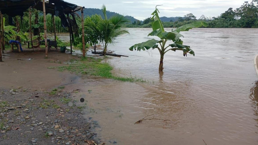 empuje, Caribe, río Sixaola, inundaciones, CNE, alerta verde, lluvias, viento, mar picado, Costa Rica