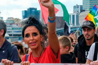 意大利抗议 民众上街反对以色列