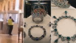 Robo Louvre joyas invaluables en Galería Apolo de París.