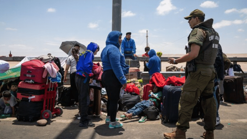Imagen de emergencia migratoria Perú en frontera sur
