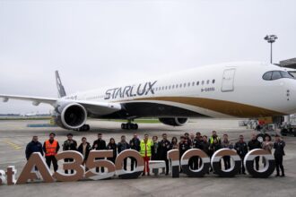 StarLux Airlines recibe su primer A350-1000 pilotado