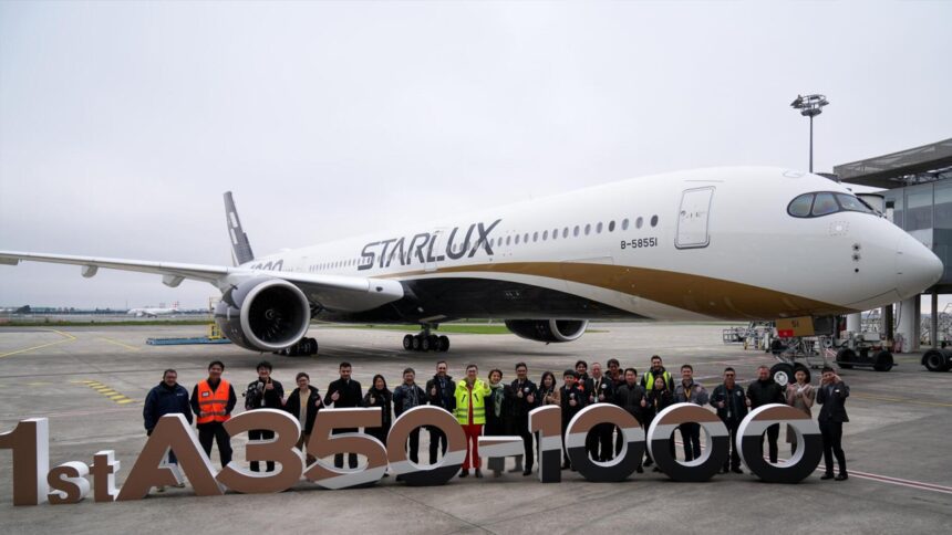 StarLux Airlines recibe su primer A350-1000 pilotado