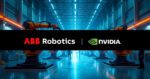 Comparativa entre un robot industrial y un chip de inteligencia artificial
