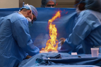 Bomberos controlan incendio en quirófano de hospital en San José.