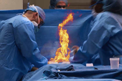 Bomberos controlan incendio en quirófano de hospital en San José.