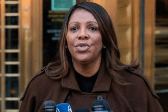 Fiscal Letitia James enfrenta cargos por fraude bancario en Virginia.