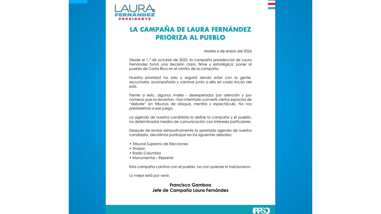 Campaña de Laura Fernández prioriza al pueblo