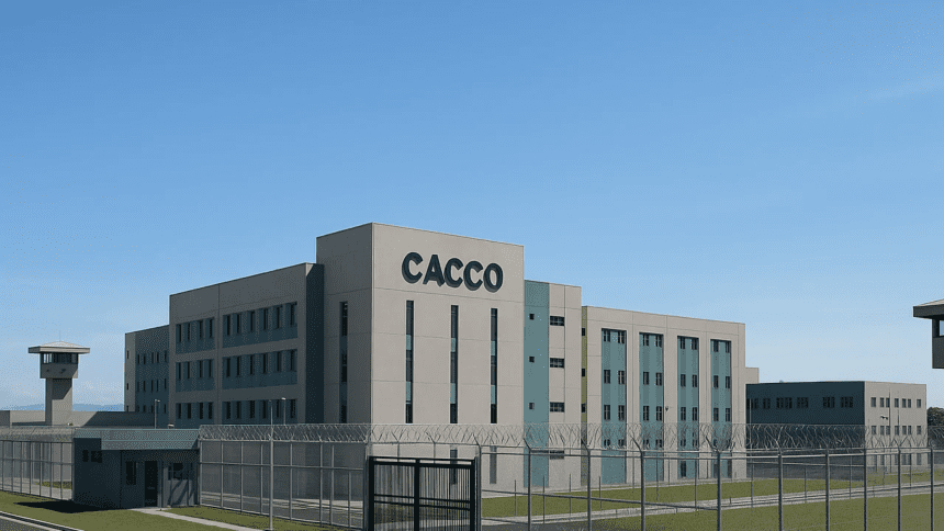 la colocación de la primera piedra de la megacárcel