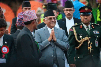 “Protestas Nepal tras renuncia del primer ministro Oli”