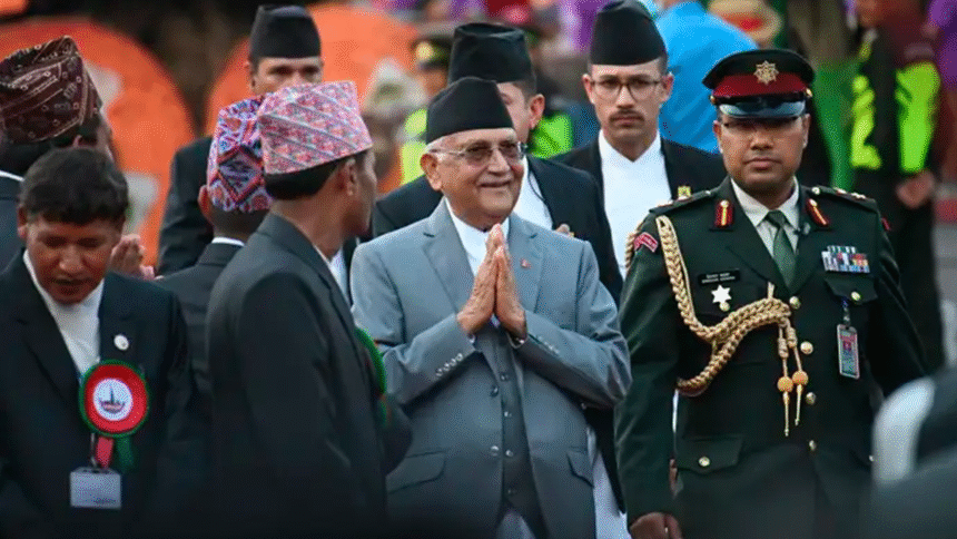 “Protestas Nepal tras renuncia del primer ministro Oli”