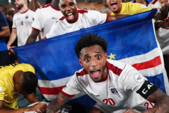Selección de Cabo Verde celebra su clasificación al Mundial 2026.