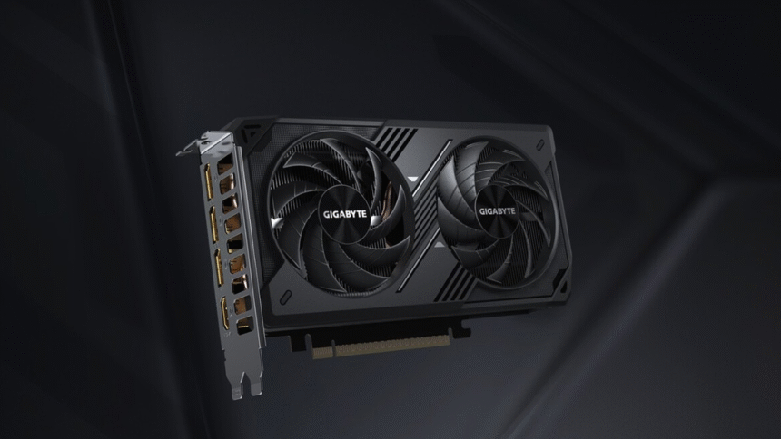 Tarjeta gráfica Nvidia RTX 5060 muestra su diseño de nueva generación.