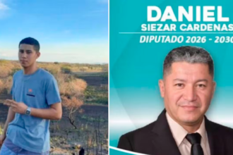 hijo del candidato Daniel Siezar