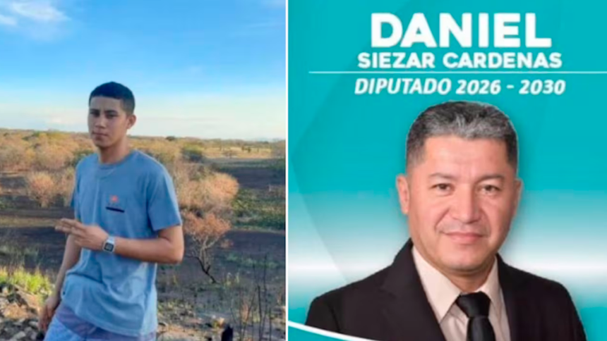 hijo del candidato Daniel Siezar