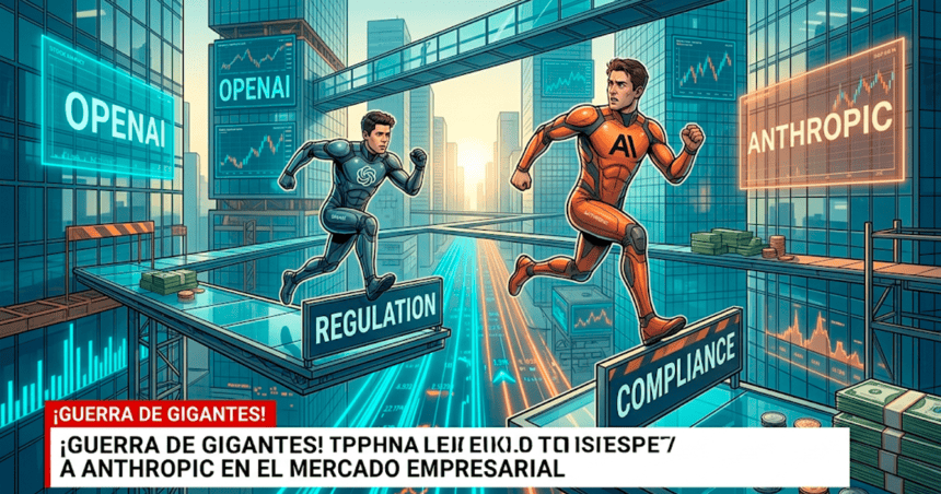 ¡Guerra de gigantes! OpenAI le pisa los talones a Anthropic en el mercado empresarial