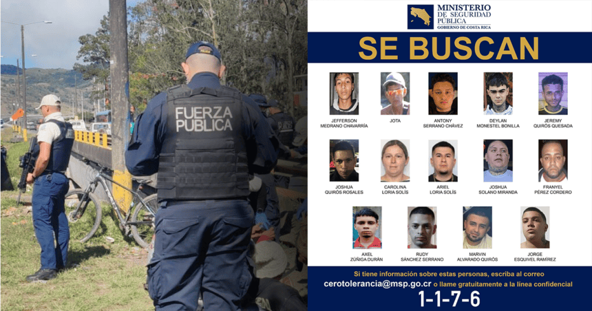 ¡Cacería policial en Cartago!