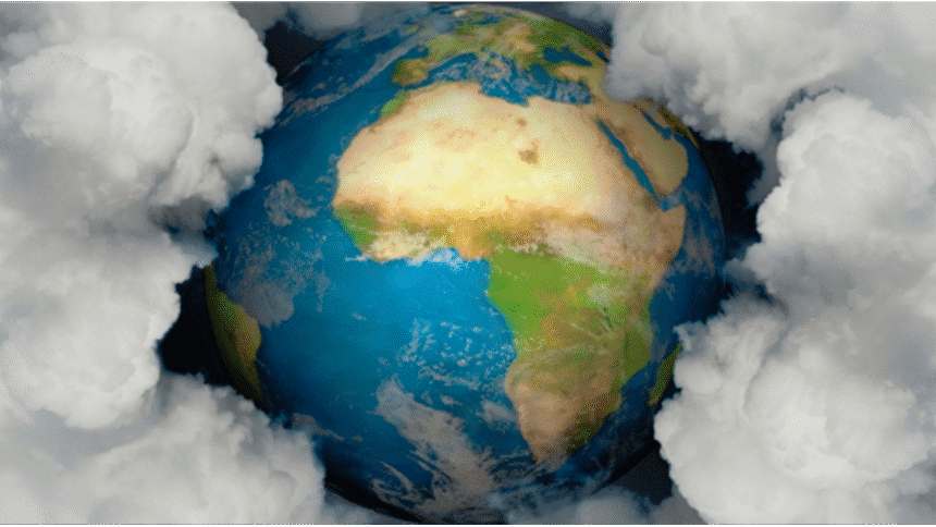 全球温室气体排放 数据上升图示