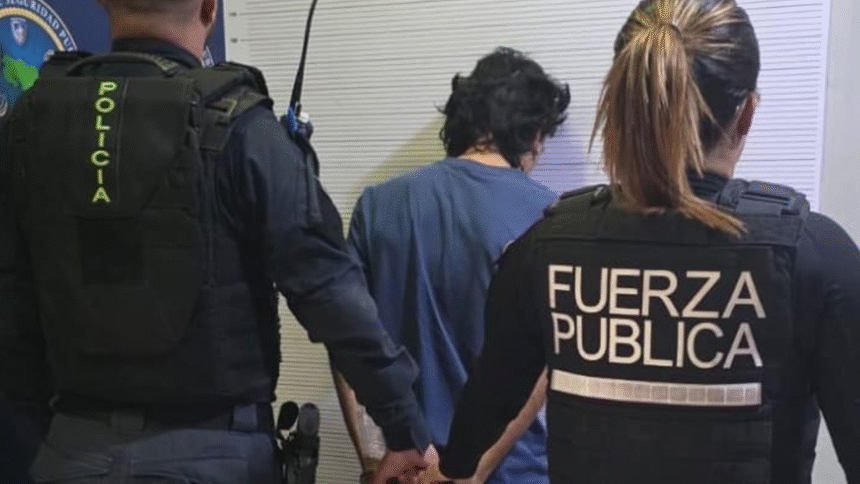 aprehensión de integrante criminal en Pavas Fuerza Pública Los diablos