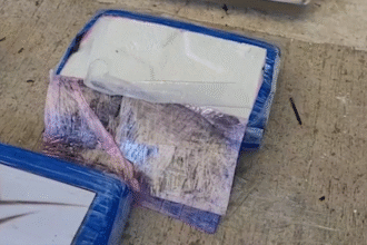 Imagen de decomiso en Golfito en operación naval