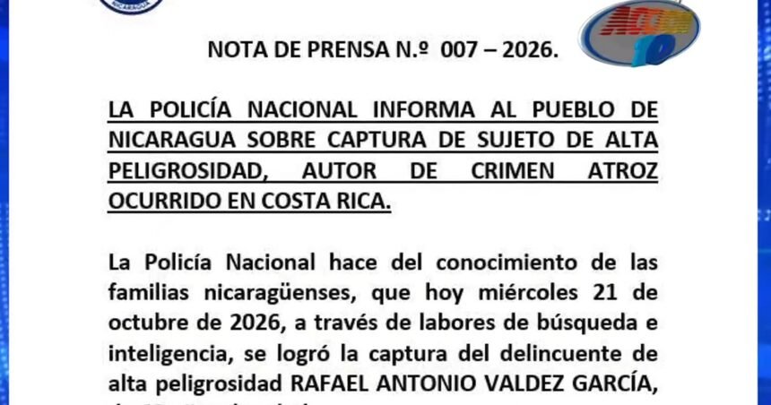 captura-detienen-nicaragua-autor-confeso-femicidio