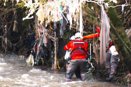 Cuerpo río Torres recuperación por bomberos