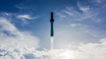 Nave SpaceX Starship durante splashdown exitoso tras vuelo de prueba.