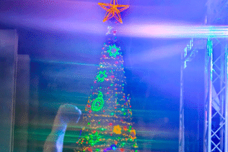 Imagen de Navidad con JPS en actividades en Puntarenas