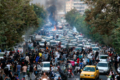 Manifestantes en Irán
