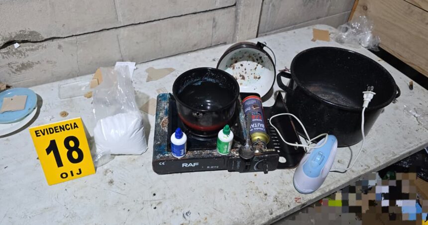  OIJ desarticula cocina de droga de "Los Maruja"