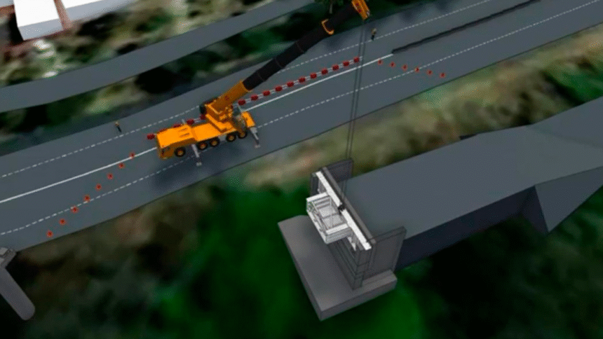 Colocación de paso elevado en Hatillos 7 y 8