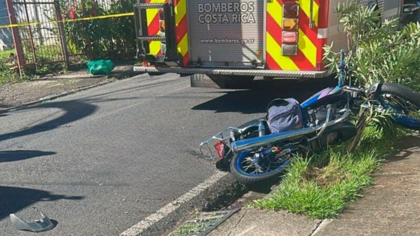 Accidente en Belén motociclista fallecido