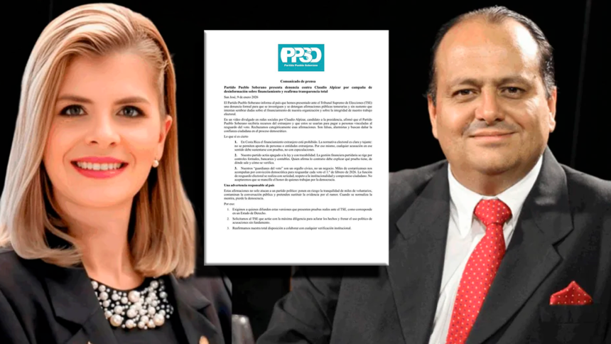 Pueblo Soberano denuncia a Claudio Alpízar