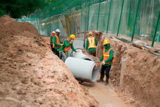 Gráfica representativa de las variaciones mensuales en índices de precios de construcción.