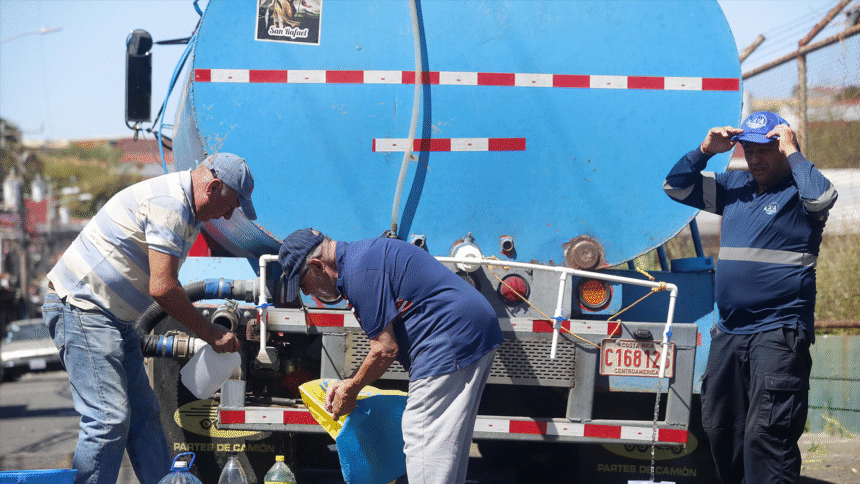 abastecimiento de agua en Cañas horario AyA trabajos ICE
