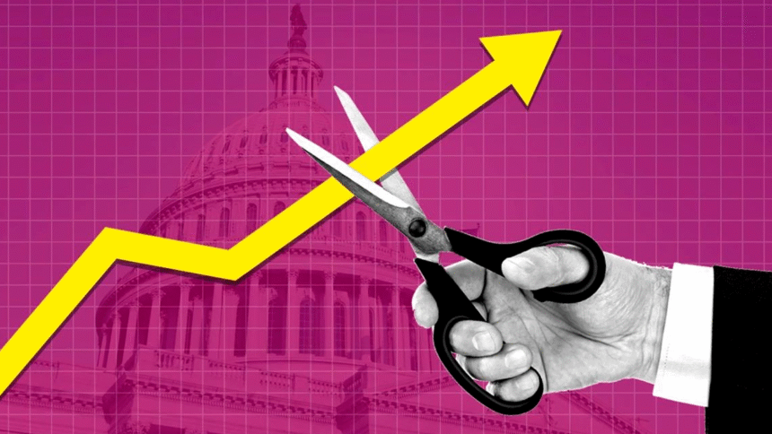 美联储降息决策公布现场画面